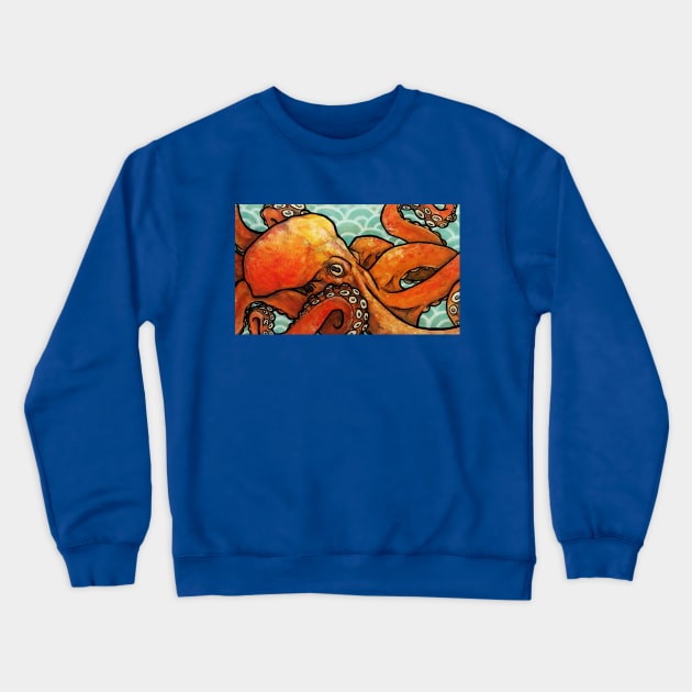 Octopus Crewneck Sweatshirt by mycologist